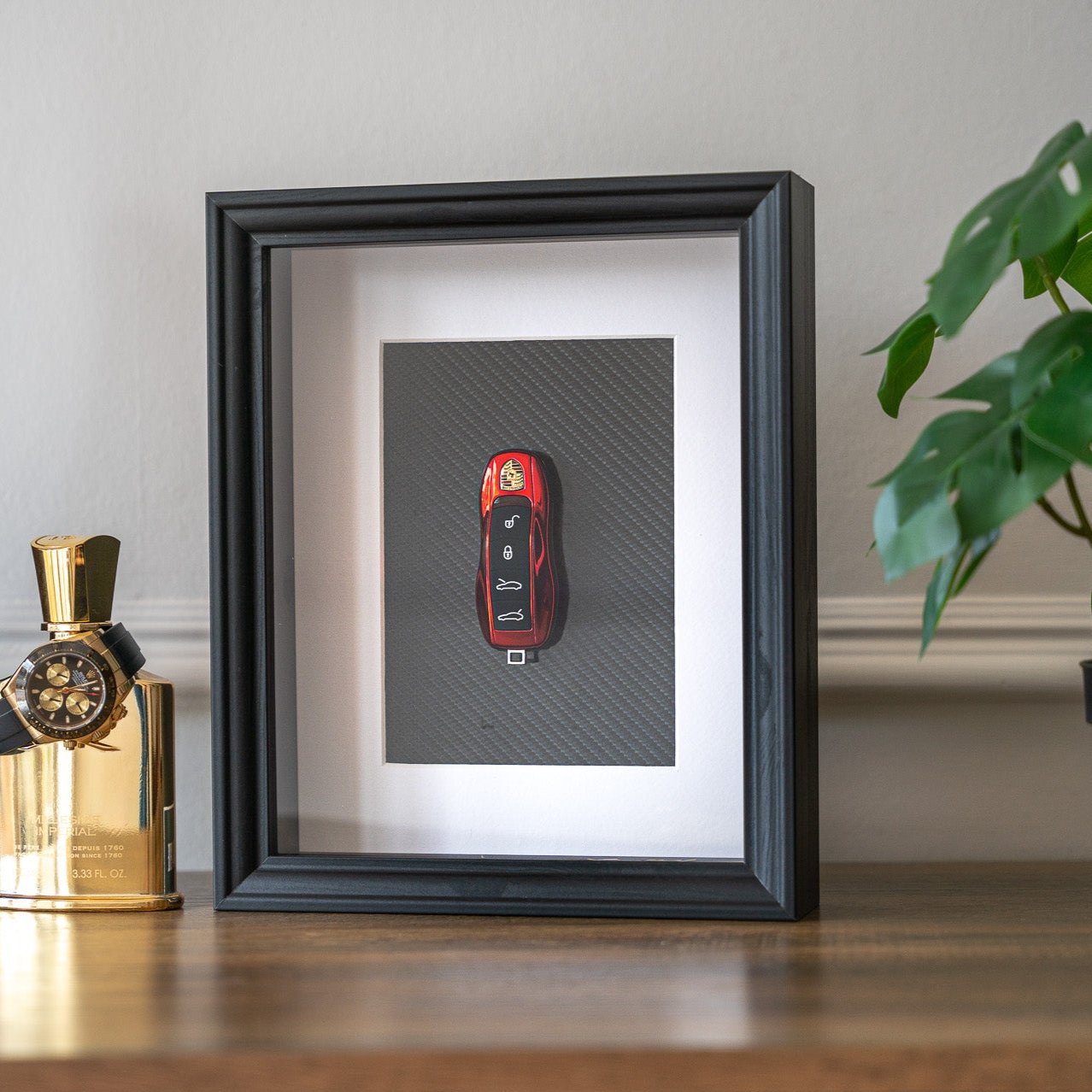 'Carbon Luxury' - Porsche (Red) Carta Verde