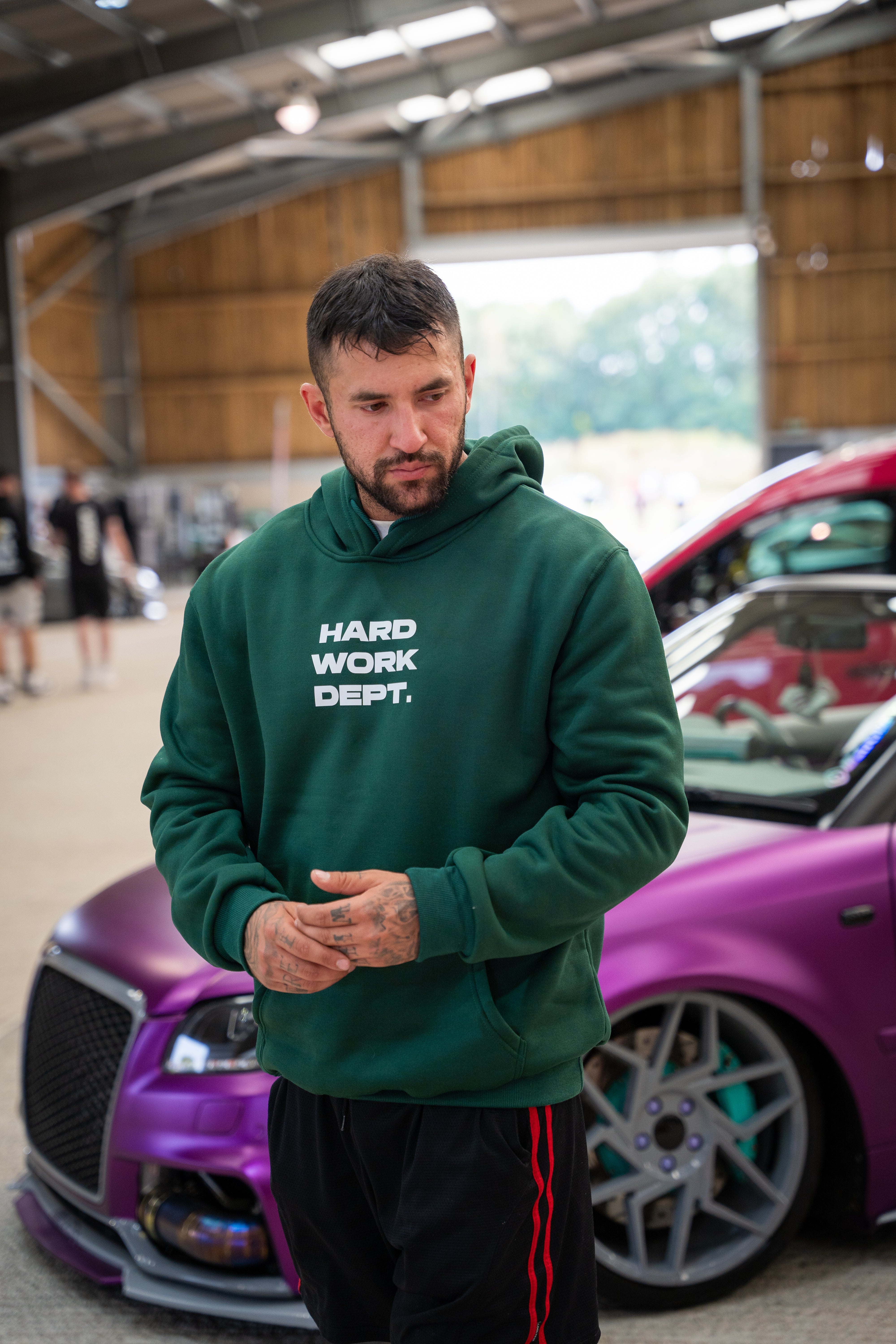 HARD WORK DPT HOODIE Carta Verde