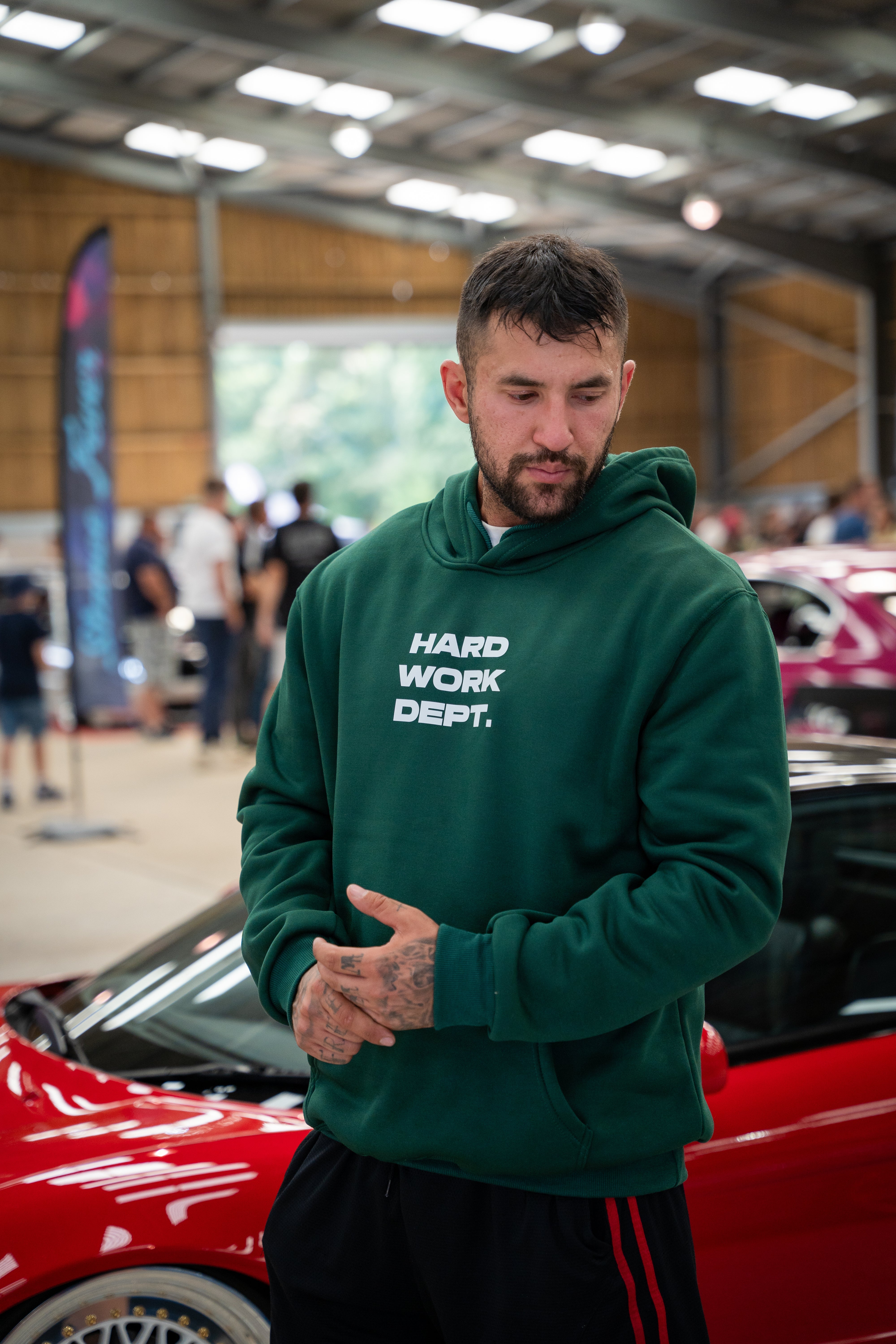 HARD WORK DPT HOODIE Carta Verde