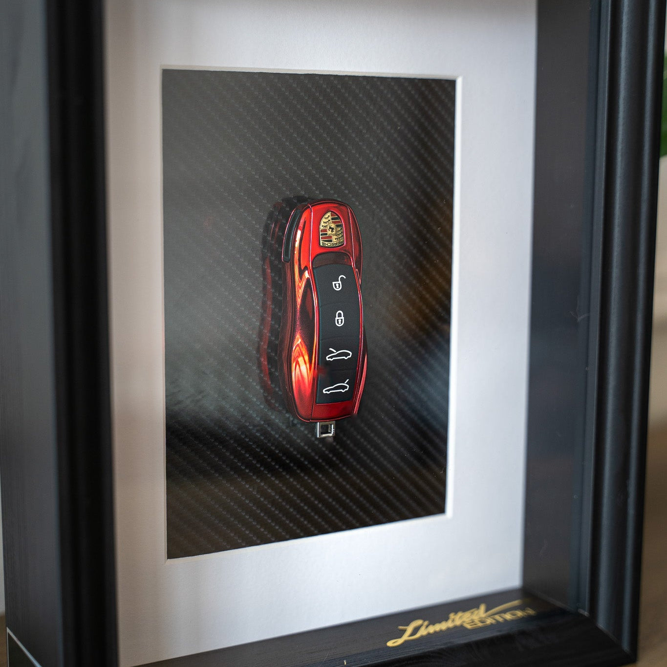 'Carbon Luxury' - Porsche (Red) Carta Verde