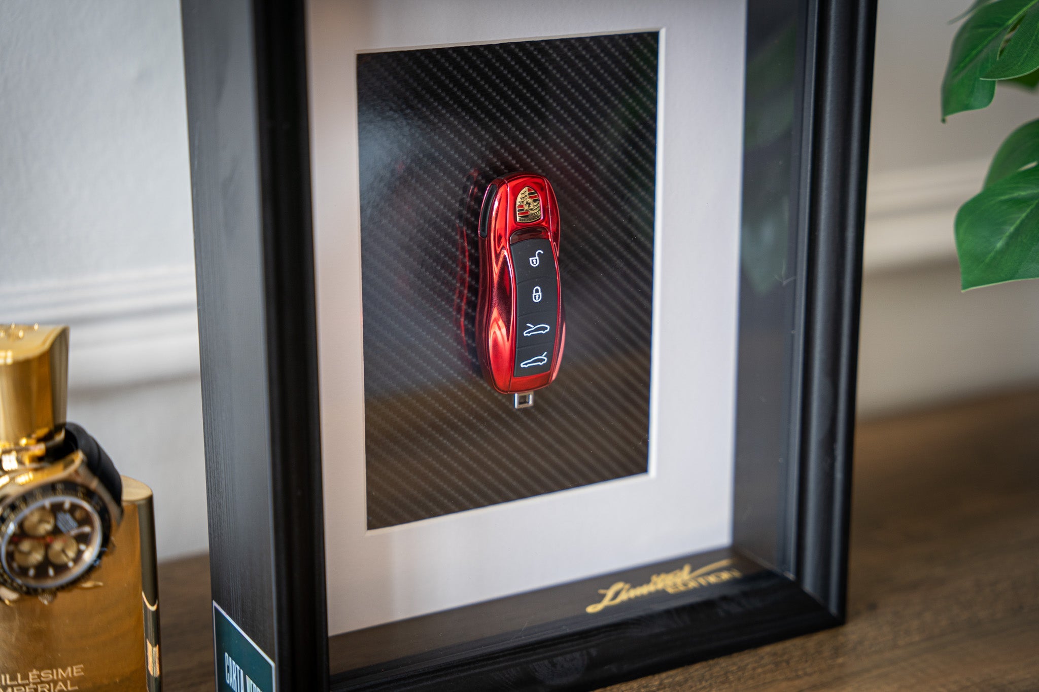 'Carbon Luxury' - Porsche (Red) Carta Verde