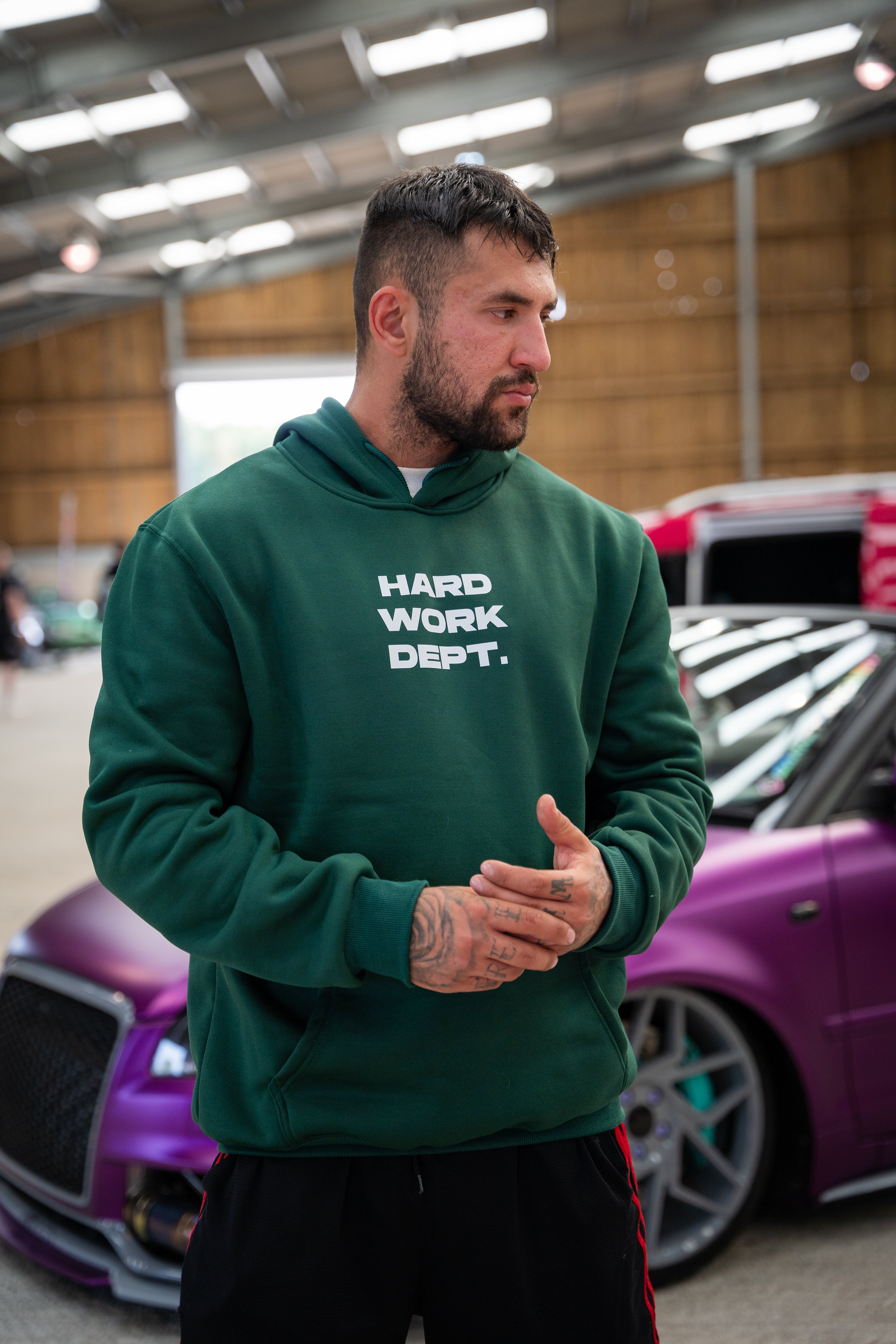 HARD WORK DPT HOODIE Carta Verde